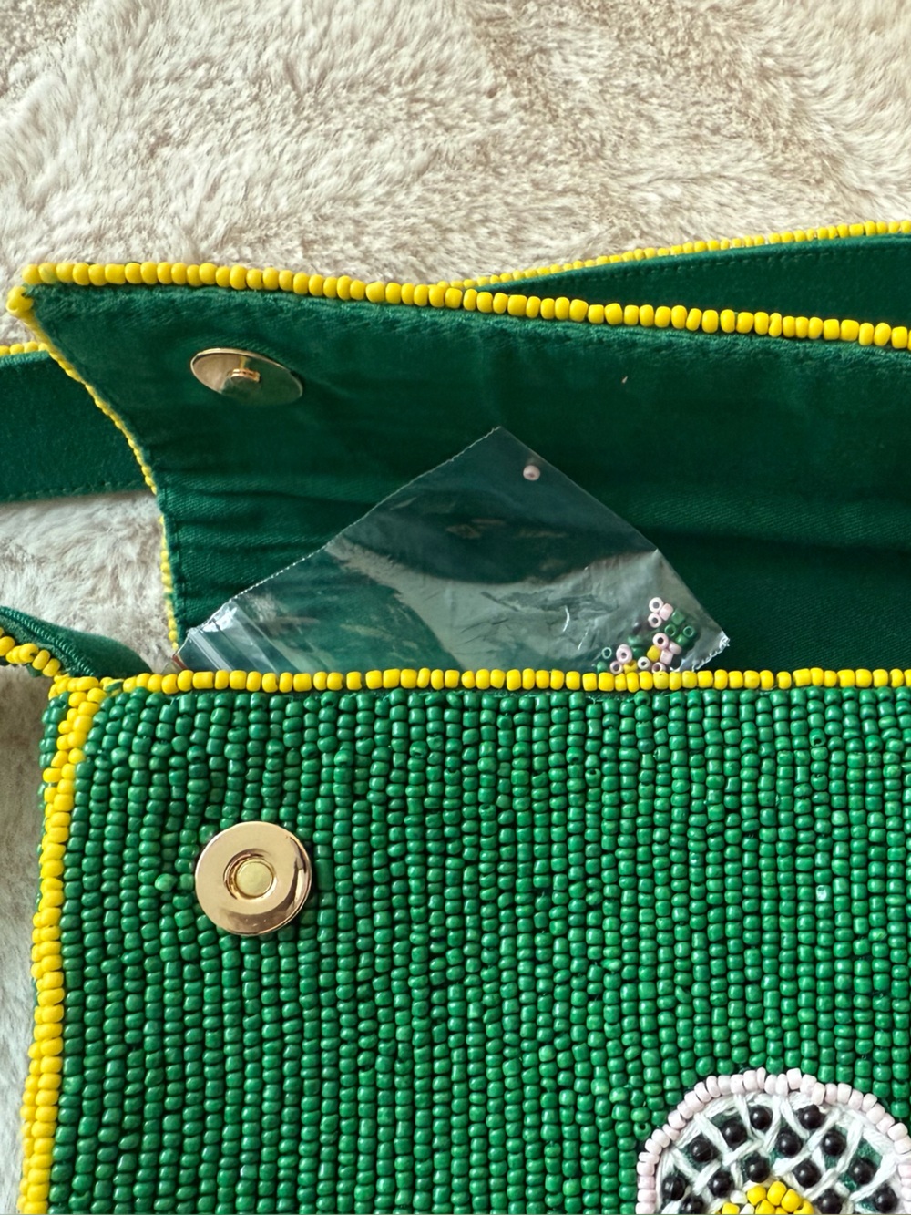 NWT Anthropologie The Fiona Beaded Bag Icon Edition Tennis - Picture 12 of 14